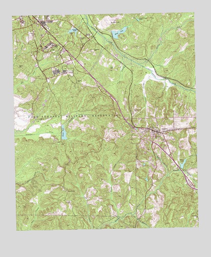 Cusseta, GA USGS Topographic Map