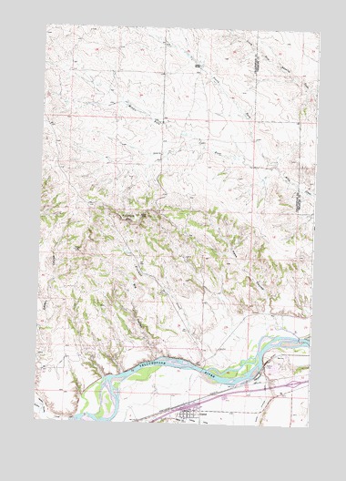 Custer, MT USGS Topographic Map