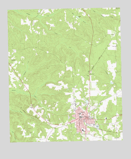 Cuthbert, GA USGS Topographic Map