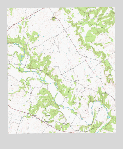 Cutoff Mountain, TX USGS Topographic Map