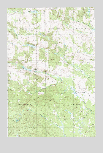 Daigle, ME USGS Topographic Map