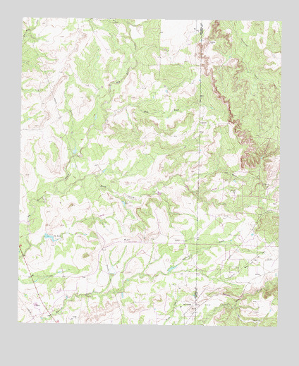 Dam Draw, TX USGS Topographic Map