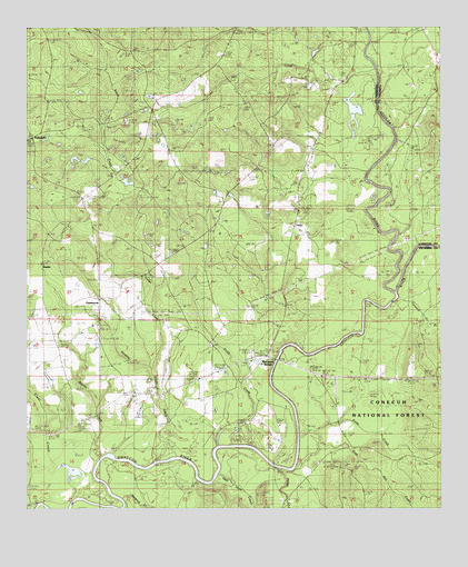 Damascus, AL USGS Topographic Map