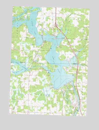 Dancy, WI USGS Topographic Map