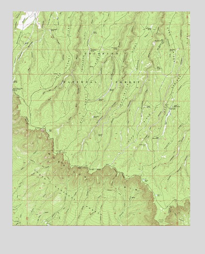 Dane Canyon, AZ USGS Topographic Map