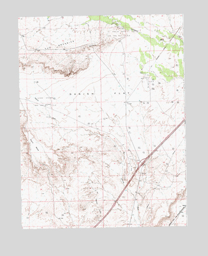 Danish Flat, UT USGS Topographic Map