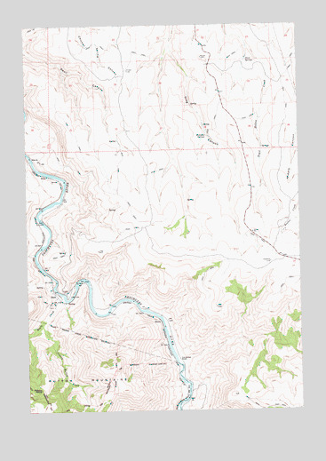 Dant, OR USGS Topographic Map