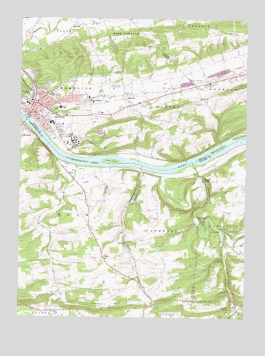 Danville, PA Topographic Map - TopoQuest