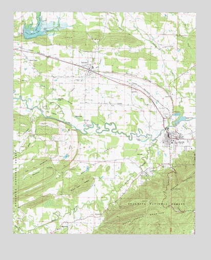 Danville, AR USGS Topographic Map