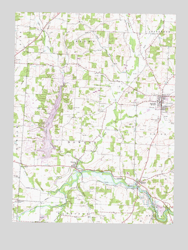 Danville, OH USGS Topographic Map