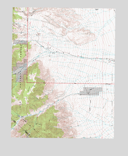 Davis Mountain, NV USGS Topographic Map