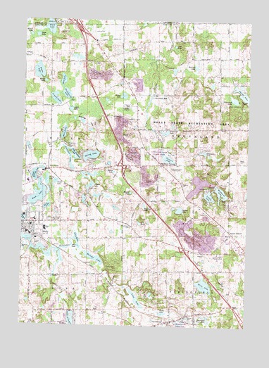 Davisburg, MI USGS Topographic Map