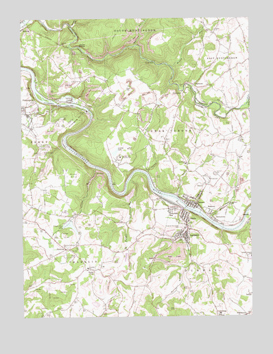 Dawson, PA USGS Topographic Map