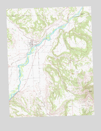 De Beque, CO USGS Topographic Map