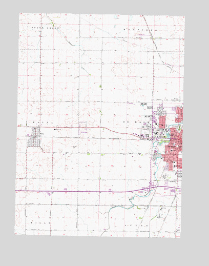 DeKalb, IL USGS Topographic Map