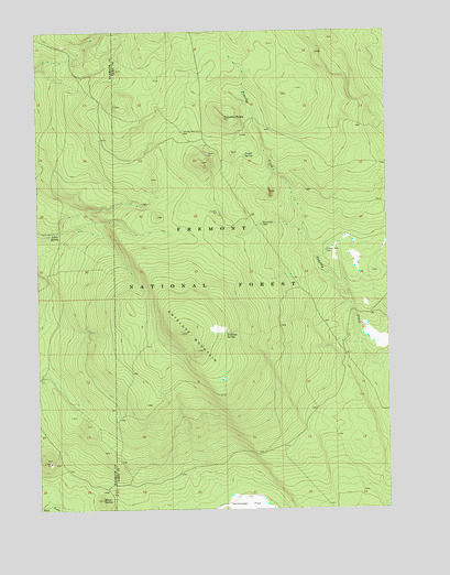 Antelope Mountain, OR USGS Topographic Map
