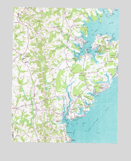 Deale, MD USGS Topographic Map