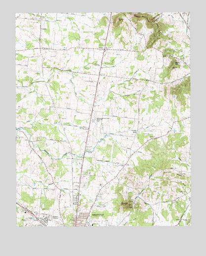 Deason, TN USGS Topographic Map