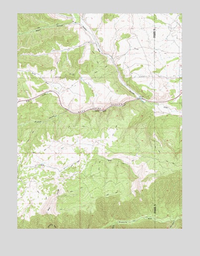 Deep Creek Canyon, UT USGS Topographic Map
