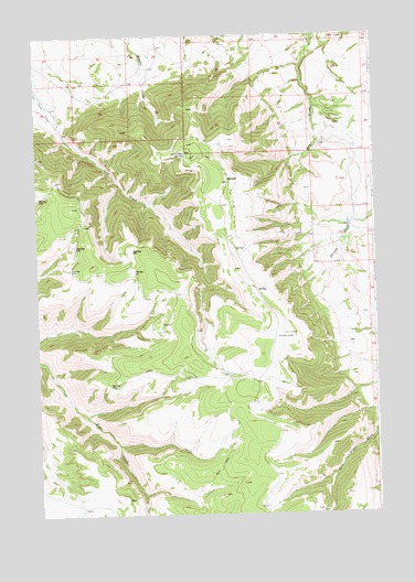 Deep Creek SW, MT USGS Topographic Map