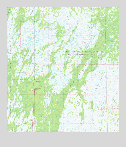 Deep Lake, FL USGS Topographic Map