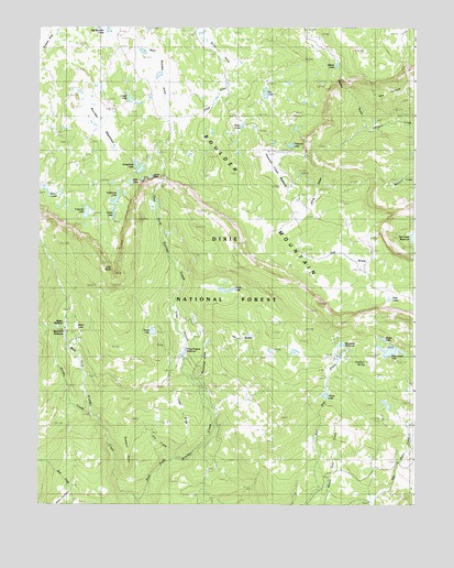 Deer Creek Lake, UT USGS Topographic Map