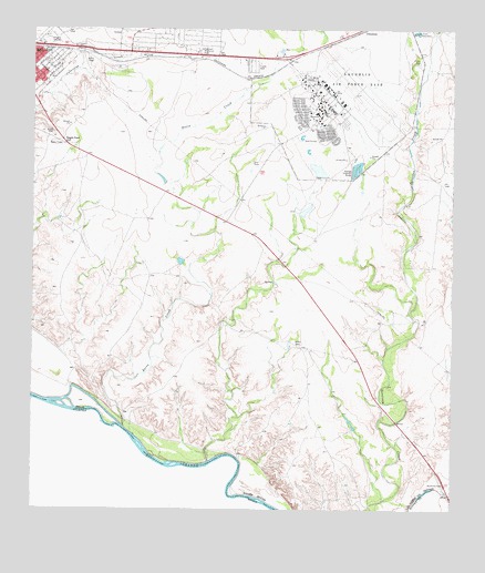 Del Rio SE, TX USGS Topographic Map