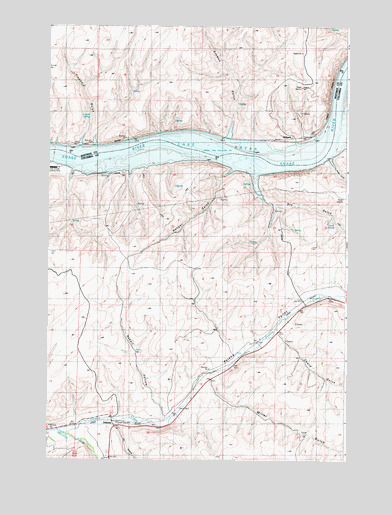 Delaney, WA USGS Topographic Map