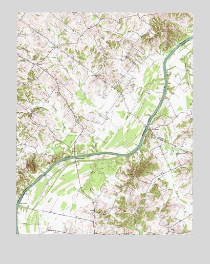 Delaware, KY USGS Topographic Map