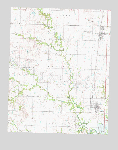 Delaware, OK USGS Topographic Map
