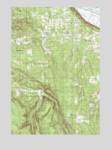 Delena, OR USGS Topographic Map