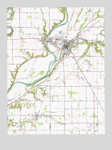 Delphi, IN USGS Topographic Map