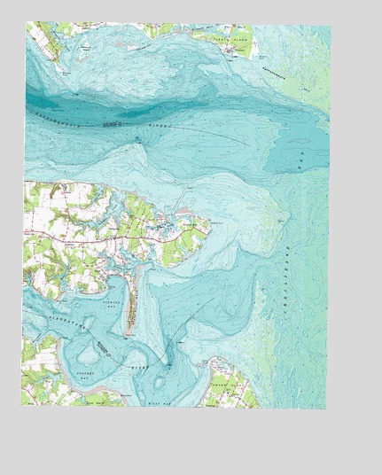 Deltaville, VA USGS Topographic Map