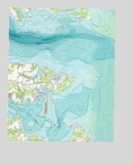 Deltaville, VA USGS Topographic Map
