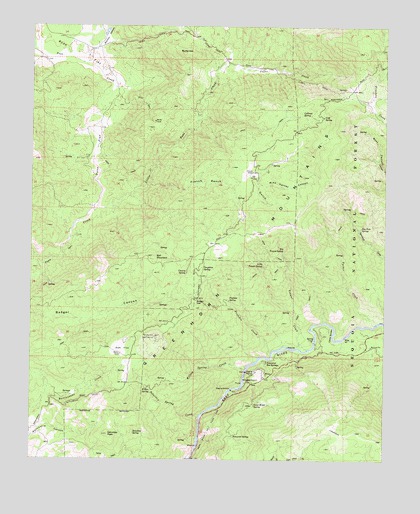 Democrat Hot Springs, CA USGS Topographic Map