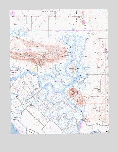 Denverton, CA USGS Topographic Map
