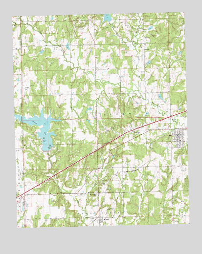 Depew, OK USGS Topographic Map