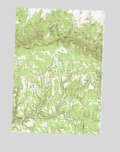 Derr Meadows, OR USGS Topographic Map
