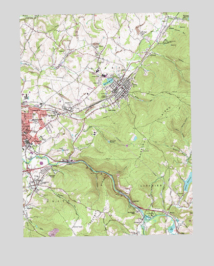 Derry, PA USGS Topographic Map
