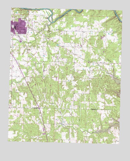 Antlers East, OK USGS Topographic Map