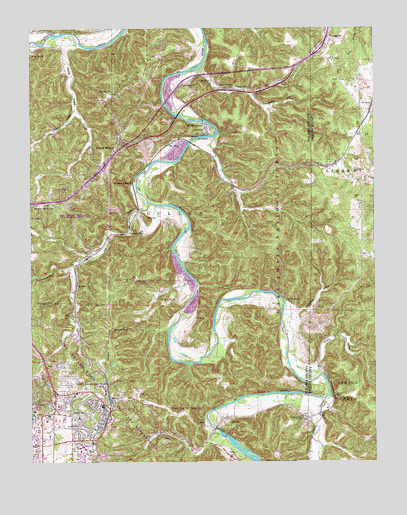 Devils Elbow, MO USGS Topographic Map