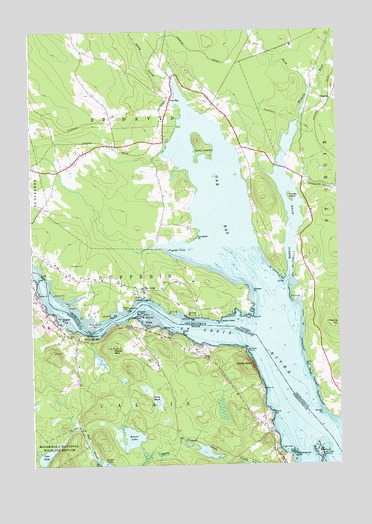 Devils Head, ME USGS Topographic Map