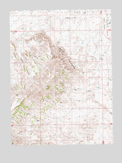 Devils Playground, WY USGS Topographic Map