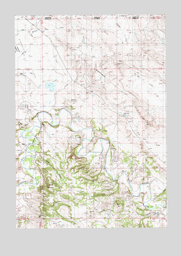 Devils Run, WY USGS Topographic Map
