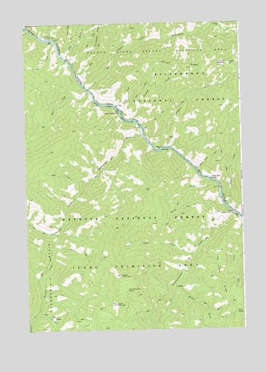 Devils Teeth Rapids, ID USGS Topographic Map
