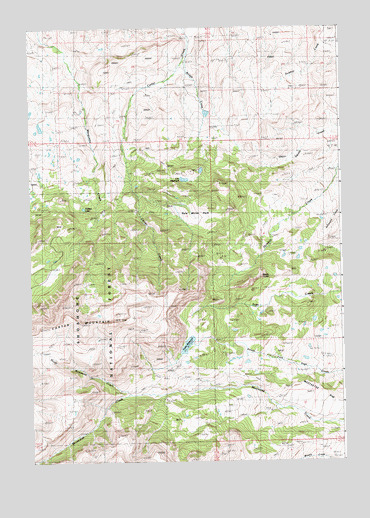 Devils Tooth, WY USGS Topographic Map