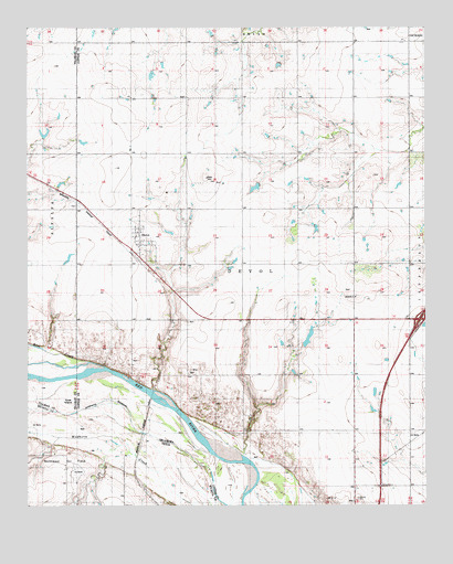 Devol, OK USGS Topographic Map