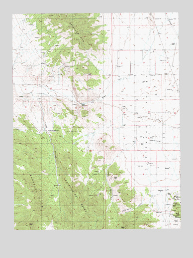 Devon Peak, NV USGS Topographic Map