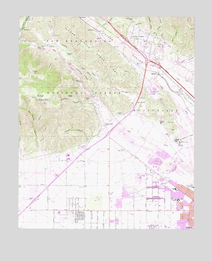Devore, CA USGS Topographic Map