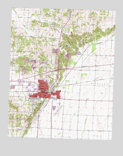 Dexter, MO USGS Topographic Map